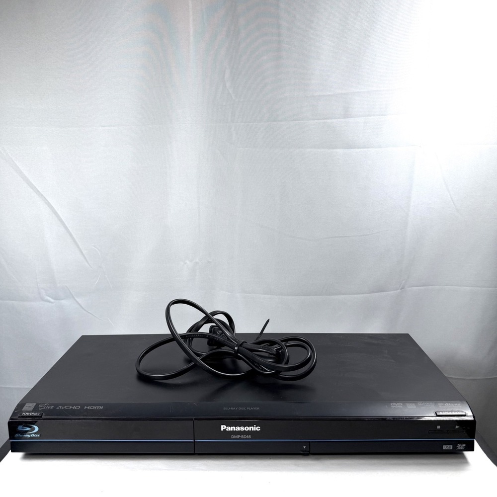 Panasonic DMP-BD65 Blu-Ray DVD Disc Player with HDMI cord / No Remote / Tested
